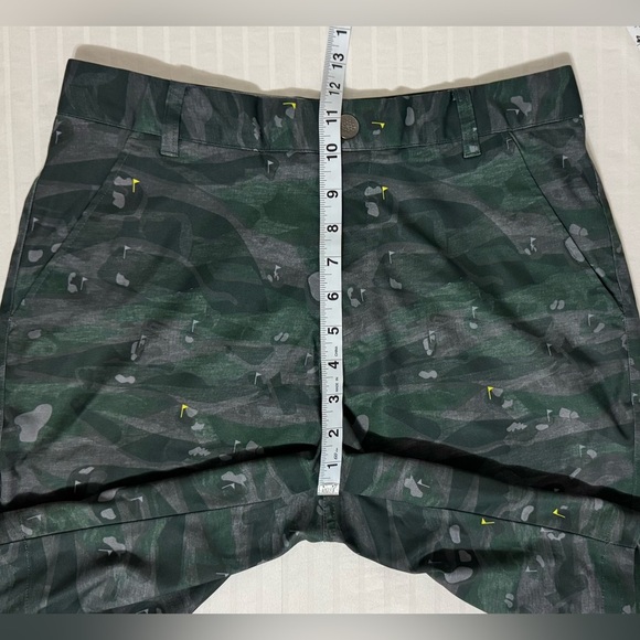 Puma Green Camo Tailored Flagstick Golf Shorts Chino Camouflage Size 30 - Picture 7 of 12